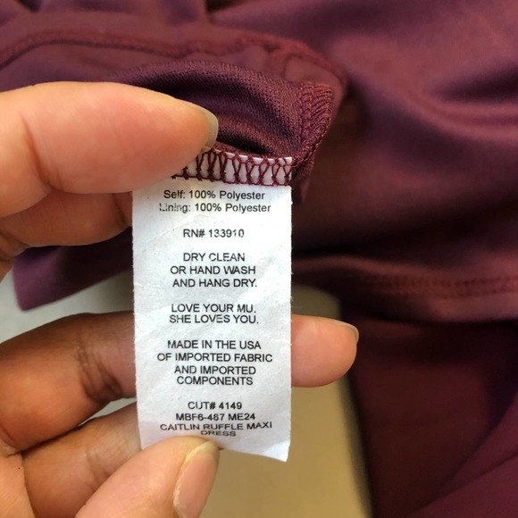 Merlot Show me your mumu bridesmaids dress S - Picture 11 of 11